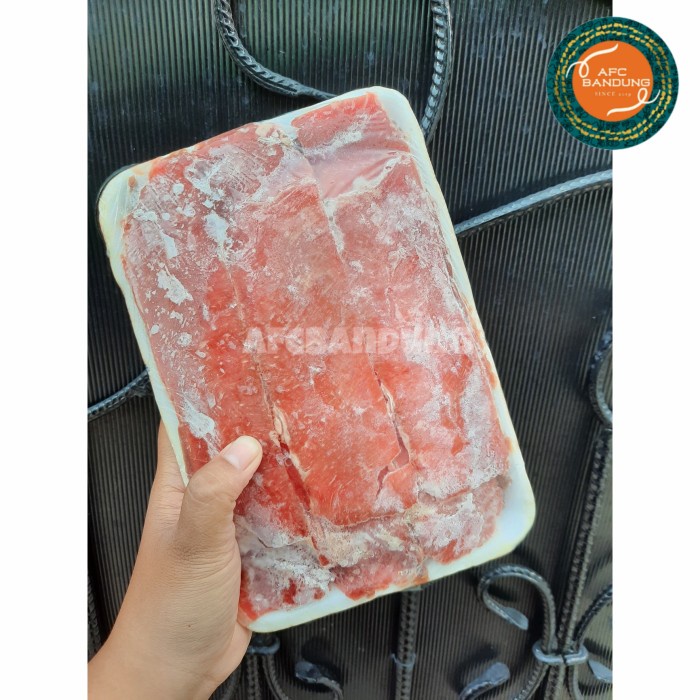 

Beef Slice Non Fat 500gr Daging Sapi Slice Tipis Tanpa Lemak 500gr