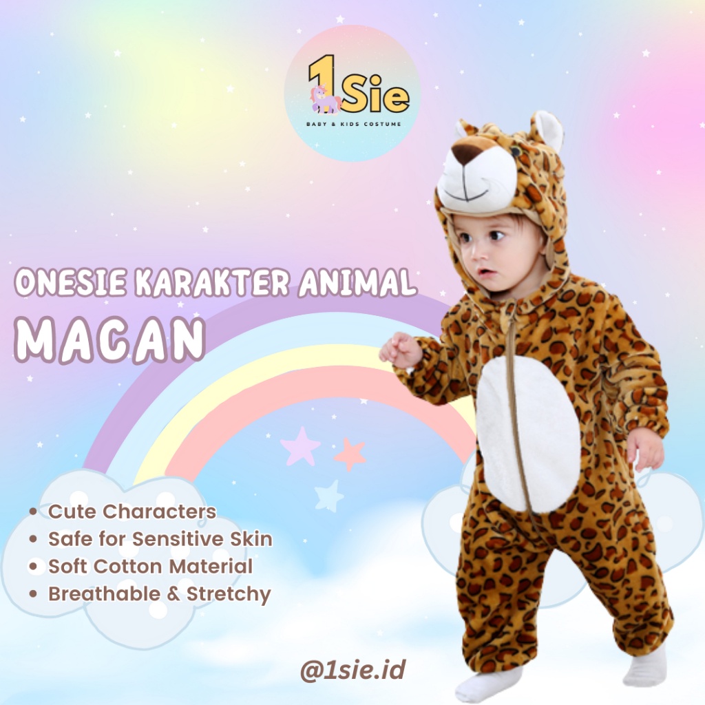 Gratis Ongkir Macan 1Sie Onesie Hewan Grosir Murah Baju Karakter Dan Anak Baju Tidur Kostum Bayi