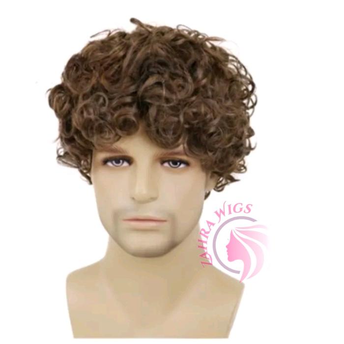 PREMIUM WIG PRIA RAMBUT PENDEK KRITING IKAL KRIBO