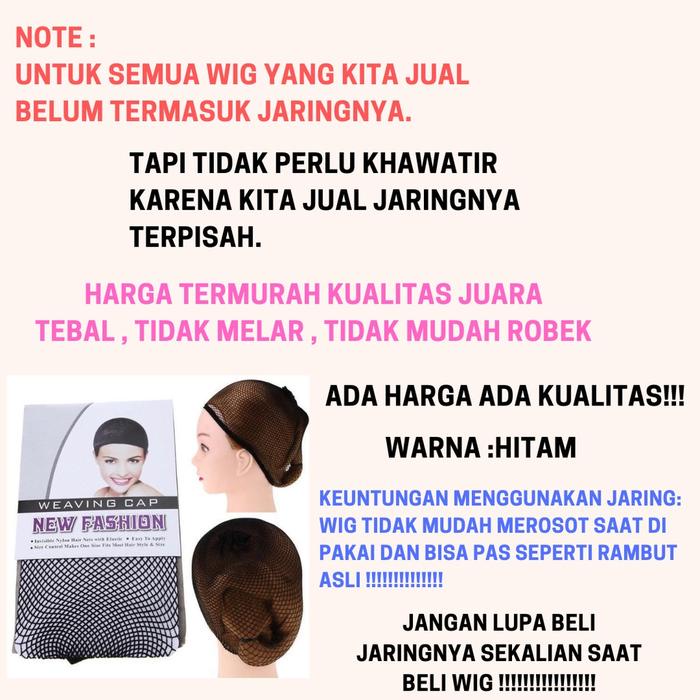 PREMIUM Wig TEBAL Rambut Wig Poni Pendek Lurus Wanita Korean Version Wig Bob Berkualitas Import /