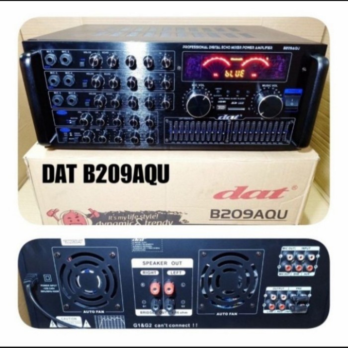 PREMIUM Amplifier Karaoke DAT B209AQU Bluetooth USB Original DAT B209 AQU