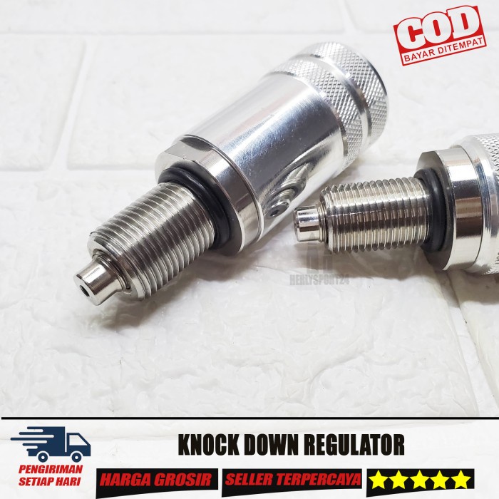 Knock Down Tabung M18 Dan 5/8 1 Set Knok Down Regulator Knock Down M18 Drat 5/8 Bahan Dural Ringan