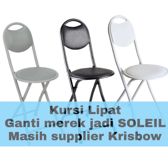 Terbaru [Jakarta] Ori Kursi Lipat Krisbow Original Besi Ringan Shalat/Sholat