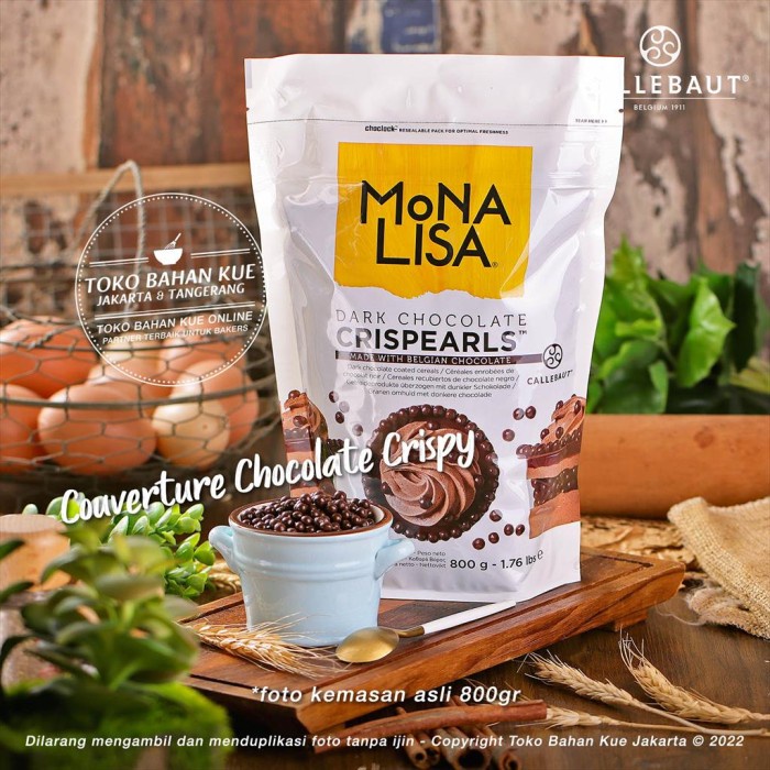 MONA LISA DARK 100GR CALLEBAUT CRISPEARLS CHOCOLATE BALL MONALISA