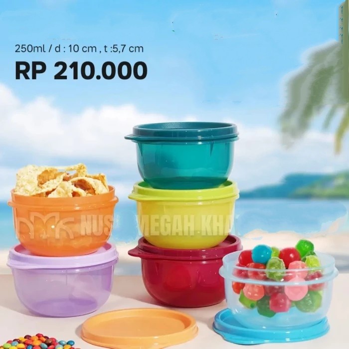 Alat Dapur N - Tupperware Bekal Wadah Makanan Bubur Snack Anak Tempat Sambal