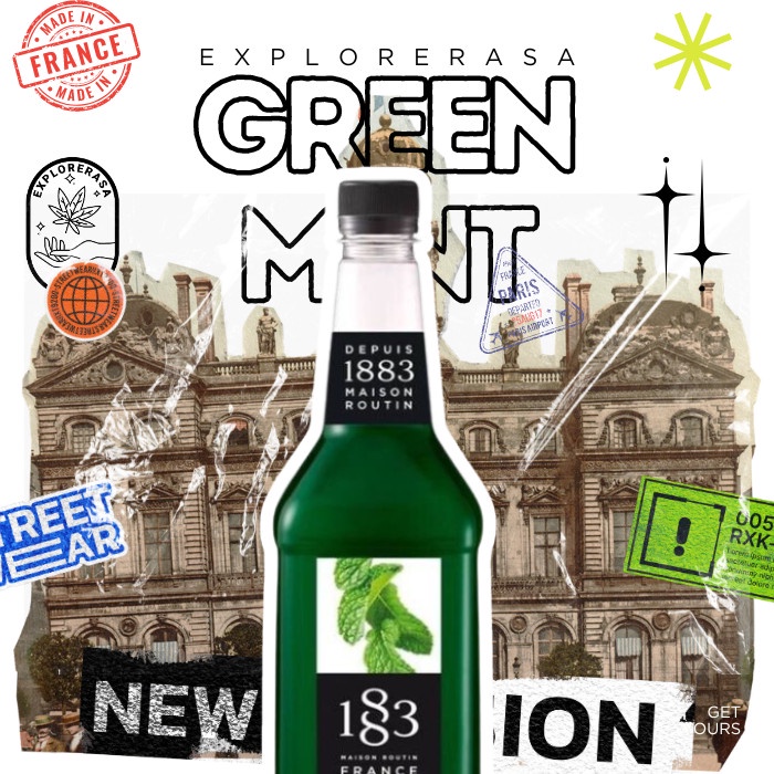 

1883 maison routin syrup Green mint 1 liter