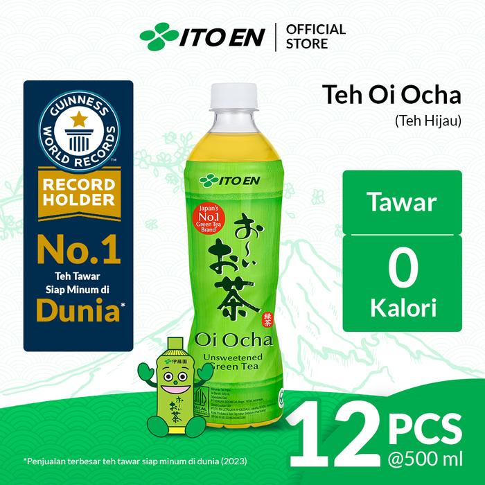 

ITO EN Oi Ocha Green Tea No Sugar 500ml isi 12 pcs