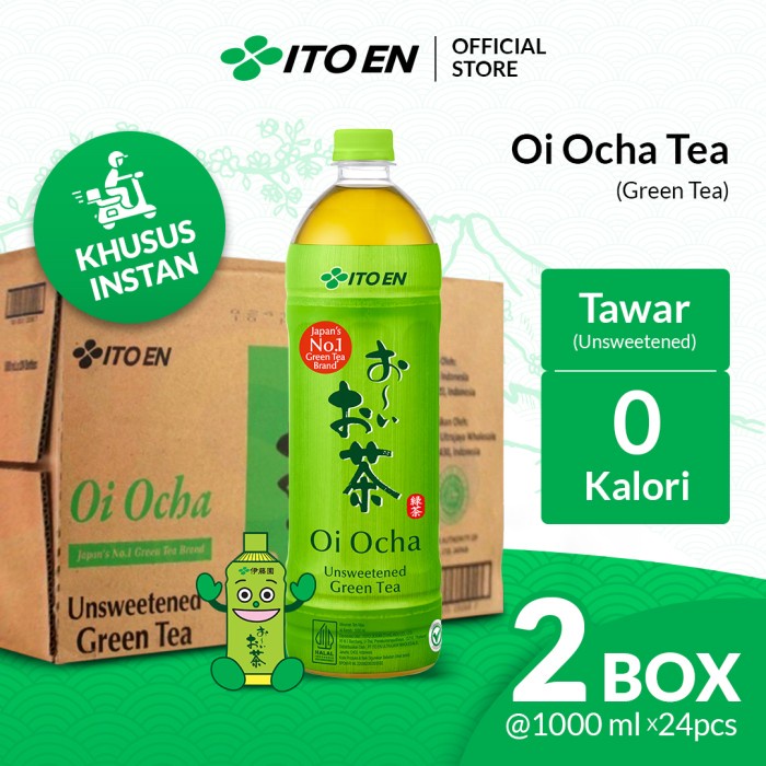 

ITO EN Oi Ocha 1000 ml 24 Pcs (2 Box) (Instant) - Teh Antioksidan Sehat