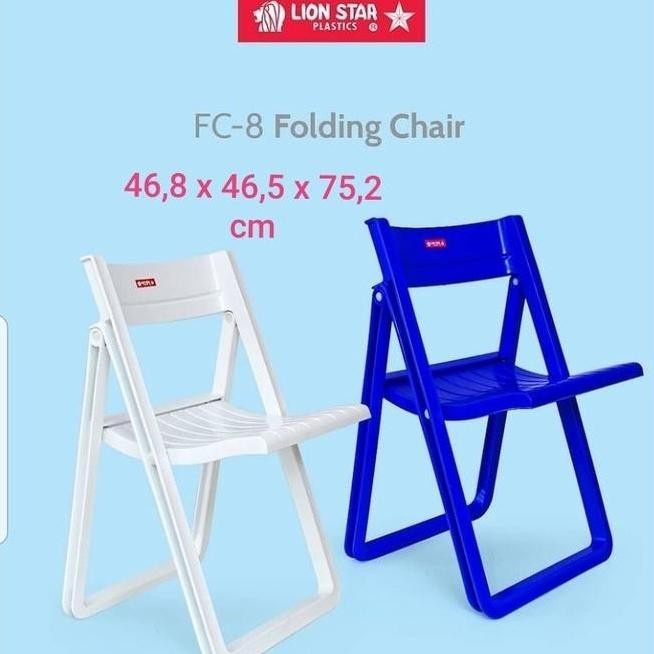 Terbaru Kursi Lipat Plastik Lion Star Fc Folding Chair Fc-8 Impala Bangku