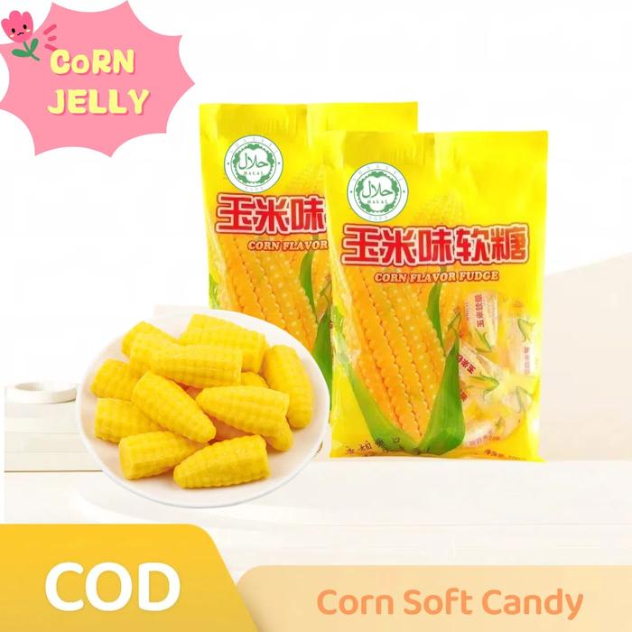 

(HALAL )permen bentuk dan rasa jagung 500 gram- PERMEN JAGUNG Spesial(Independent small packaging)