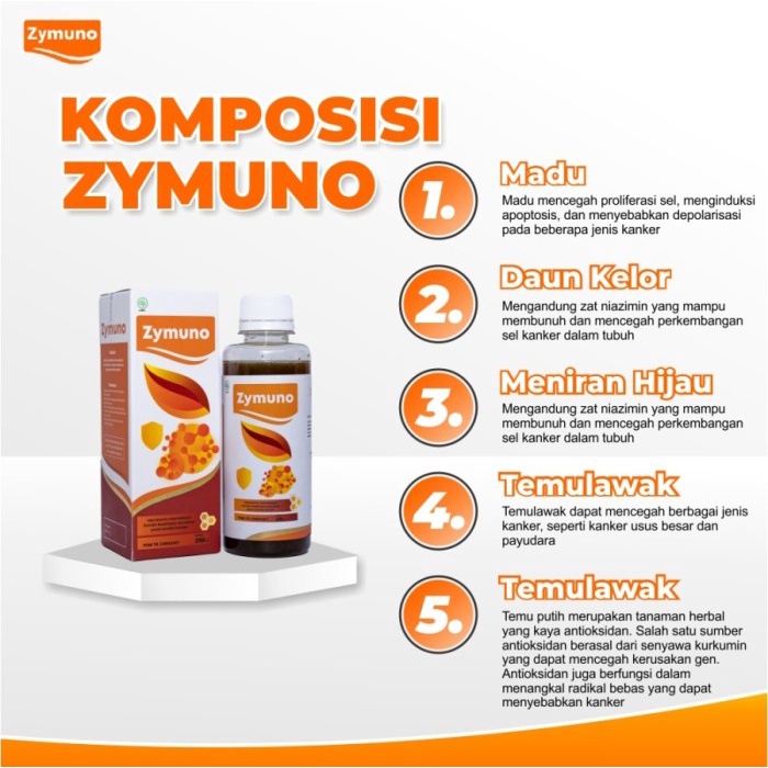 

Sale Terbatas Zymuno Madu Multivitamin Daya Tahan Tubuh Dan Imunoterapi Kanker - 2 Botol Aman