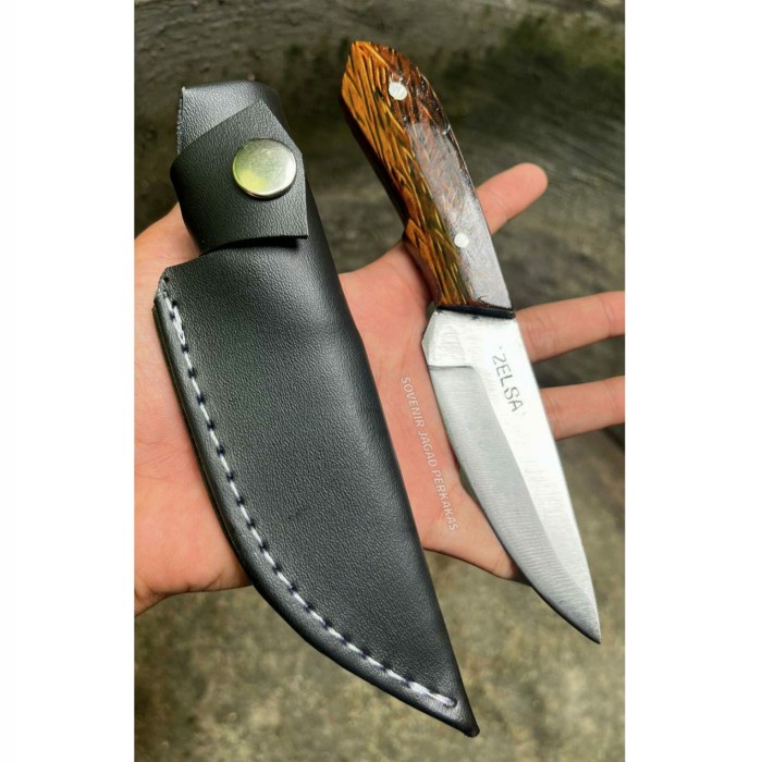 KITAAMANAH- TermurahPisau Mini Seset Baja Survival Fulltang