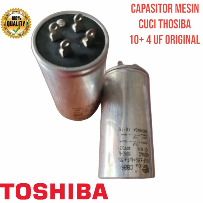 KAPASITOR MESIN CUCI TOSHIBA CAPASITOR 10+ 4 ORIGINAL