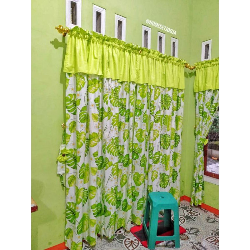 Gorden Minimalis Tirai Pintu Kekinian Aesthetic Murah P1Y9 Kamar Modern Polos Blackout Curtain Horde