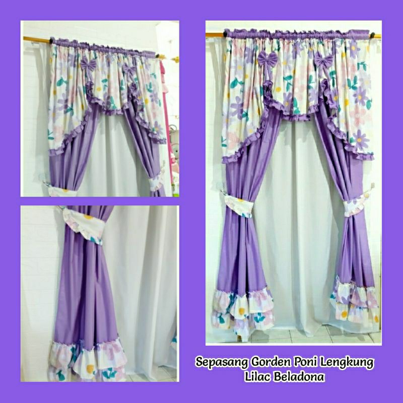 Gorden Pintu Blackout Termurah Estetik Hordeng Terbaru L1J9 Curtain Modern Bagus Kolong Dapur Tebal 