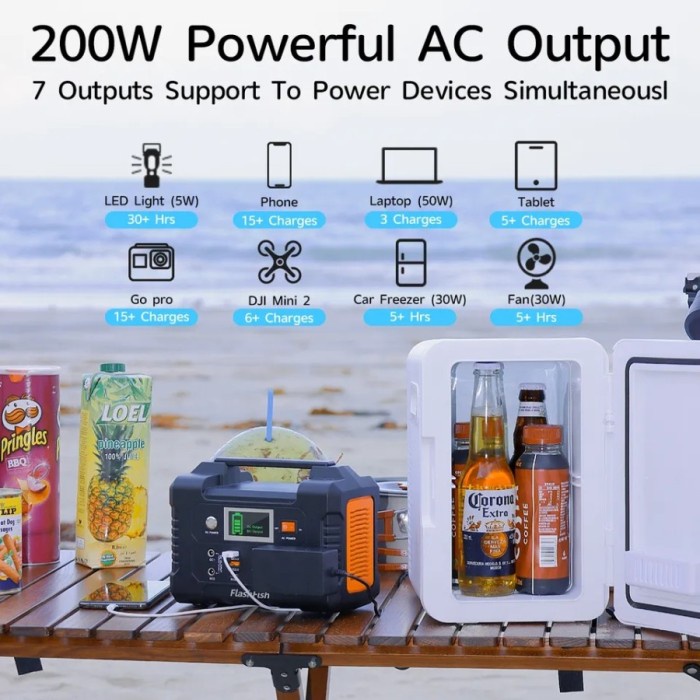 portable power station cam - generator box - portable camp outdoor