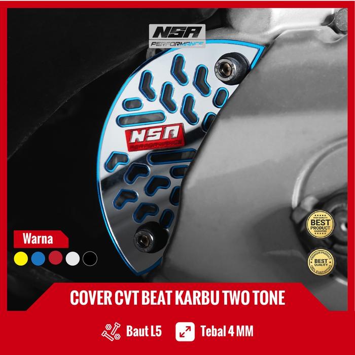 

SPECIAL NSA COVER CVT BEAT KARBU SCOOPY KARBU VARIO 110 FI STATER KASAR1 SET DENGAN BAUT MUDAH