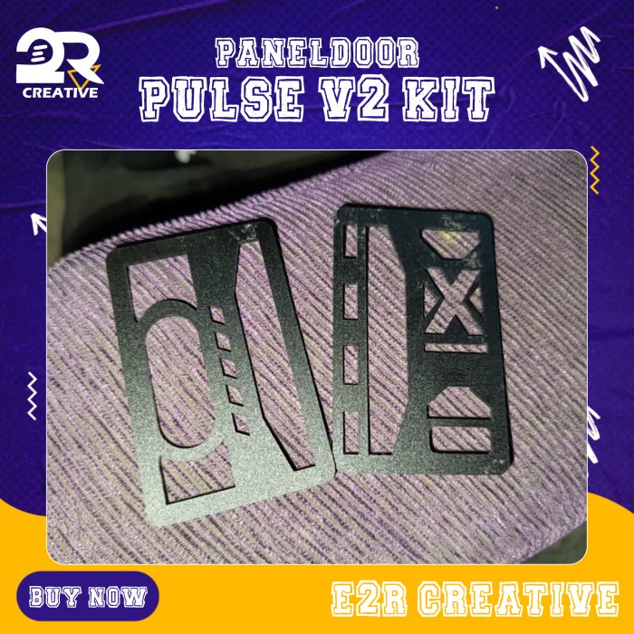 

KOMPLIT Panel / Backdoor Akrilik Pulse V2 Kit Hitam Doff, Hitam Trans & Putih Solid Bisa Custom #1