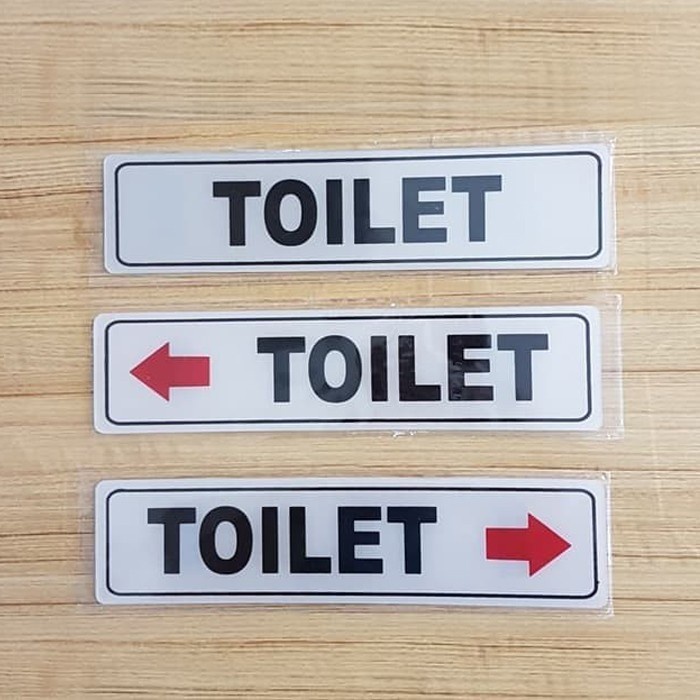 

PROMO SPECIAL SIGN AKRILIK K3 RAMBU TOILET Rambu Akrilik TOILET Kanan/ Kiri 5x20cm
