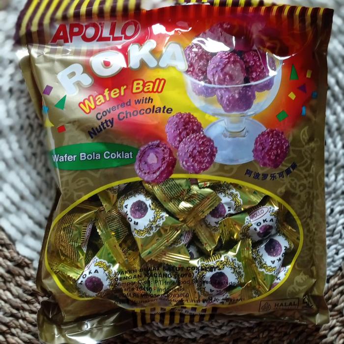 

JTTOP" APOLLO ROKA CHOCOLATE REFILL WAFER BALL 420G / ROKA COKLAT 70PCS SNACKS ( EXP 18 -05-2026