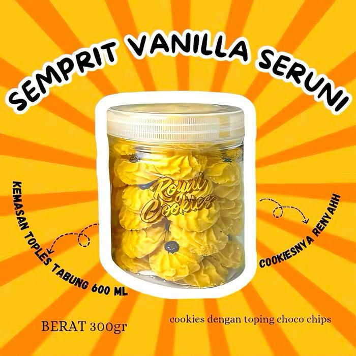 

JTTOP" KUE SEMPRIT VANILLA PREMIUM KUE KERING KUKER LEBARAN HAMPERS COOKIES KUE NATAL