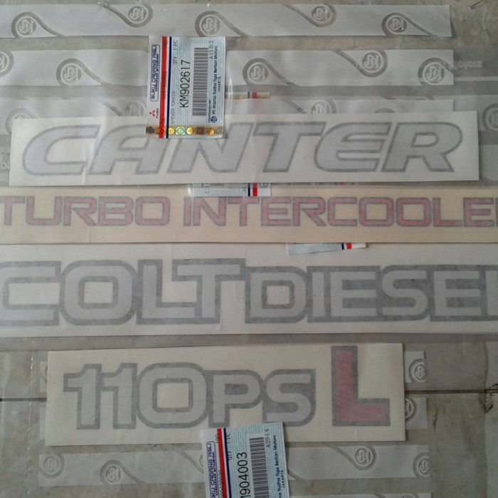 Stiker set coltdiesel canter 110ps L original KTB