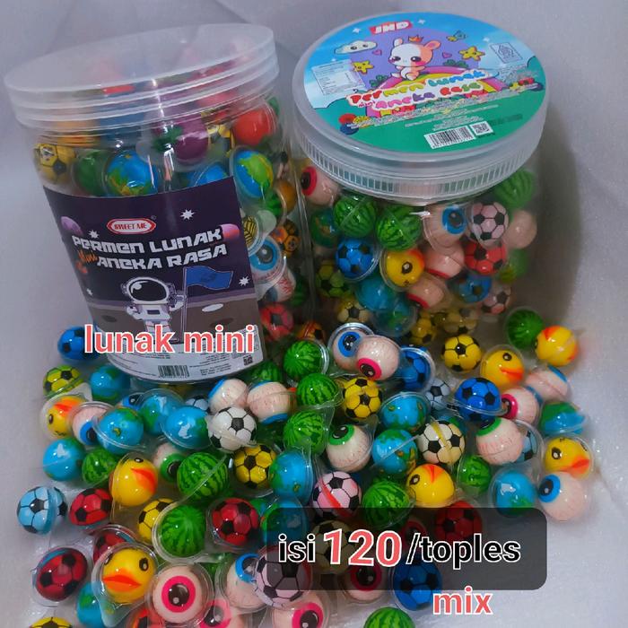 

JTTOP" PERMEN LUNAK MINI TOPLES ISI 120 PCS