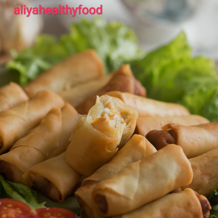 

JTTOP" SPRINGROLLS NON MSG LUMPIA IKAN DAN UDANG KRAUKK FROZEN FOOD