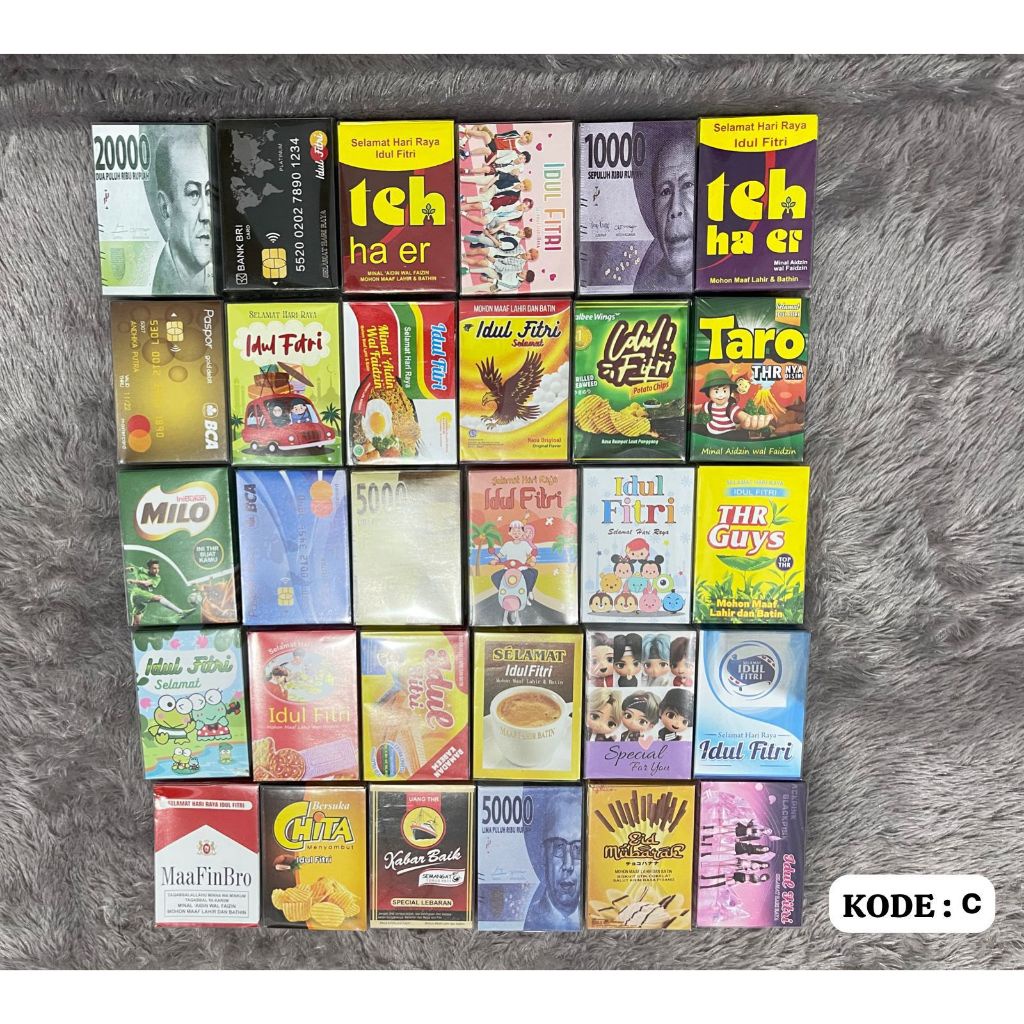 

Amplop Lebaran Isi 50 Lembar Angpao Idul Fitri Thr Lucu Unik Motif Karakter