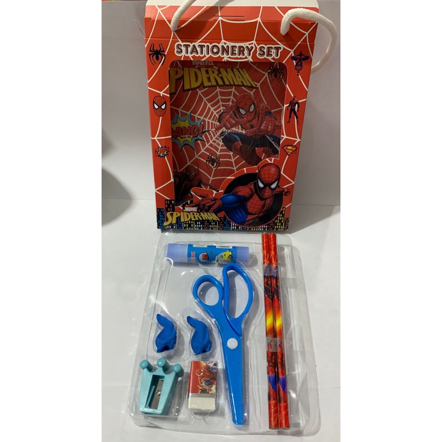 

8IN1 SET ALAT TULIS SEKOLAH ANAK KARAKTER / TEMPAT KOTAK PENSIL STATIONERY SET KARAKTER LUCU 8 IN 1