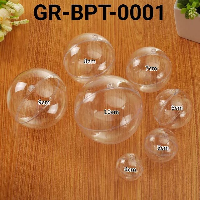 

TERBATAS GR-BPT-0001 Tempat permen hiasan natal bola akrilik transparan bening