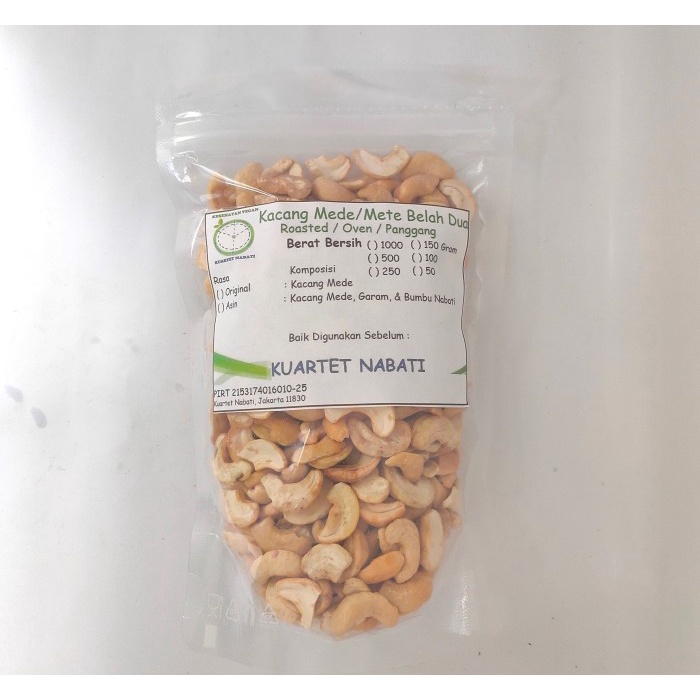 

JTTOP" 250GR ROASTED MEDE/ METE KACANG MEDE SULAWESI - BELAH 2 RASA ORI /ASIN