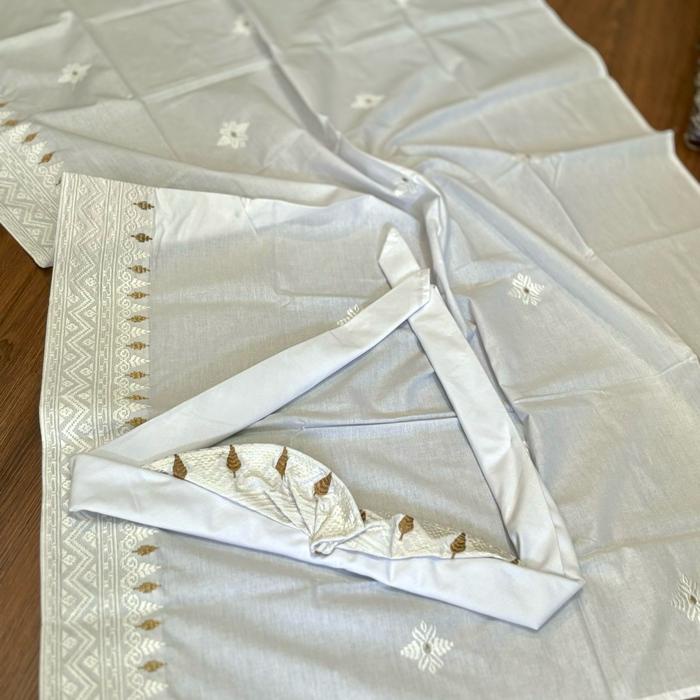 Promo Set Saput Udeng Bordir Putih