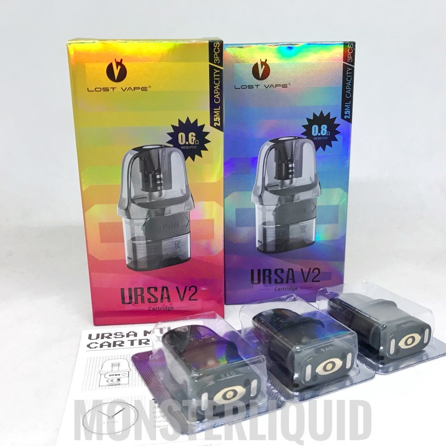 CARTRIDGE URSA V2 0.6 0.8 OHM 2.5ML NANO BABY PRO LOST VAPE ISI 3 PCS WE!!