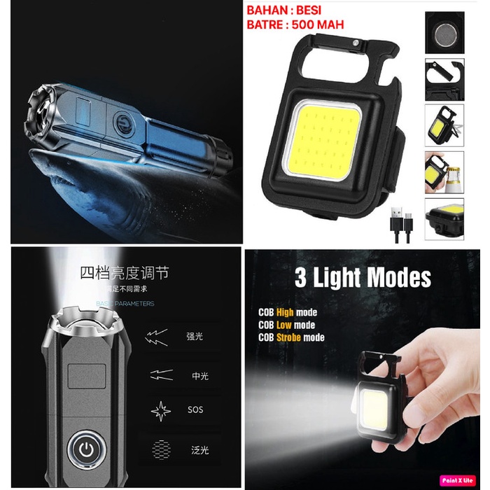 Senter SWAT LED 36W / Senter LED Chargeable / Senter Cas / Batre Cas