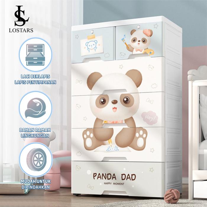 Geraigo- Lostars/Lemari Bayi/Lemari Plastik /Lemari Plastik Anak/Lemari Plastik Premium/Lemari