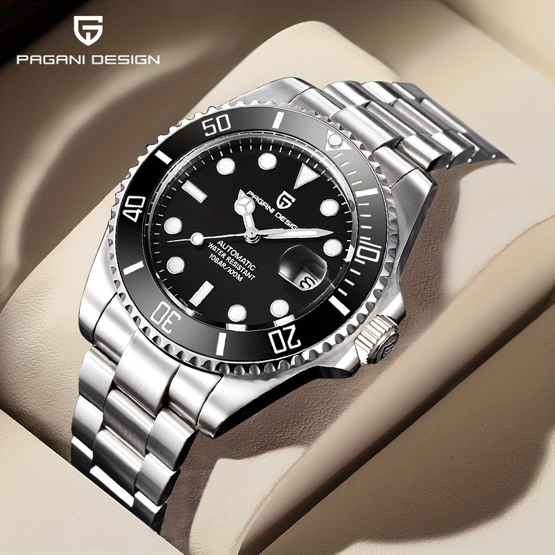 Pagani Design Men Mechanical Wristwatch Luxury Ceramic Bezel Automatic Watch Sapphire Glass Watch