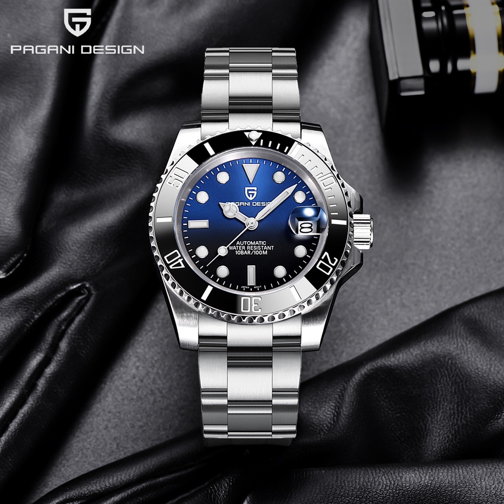 Pagani Design 2023 Men Automatic Mechanical Watch Pd1661 Japan Nh35 Dive Stainless Steel Waterproof