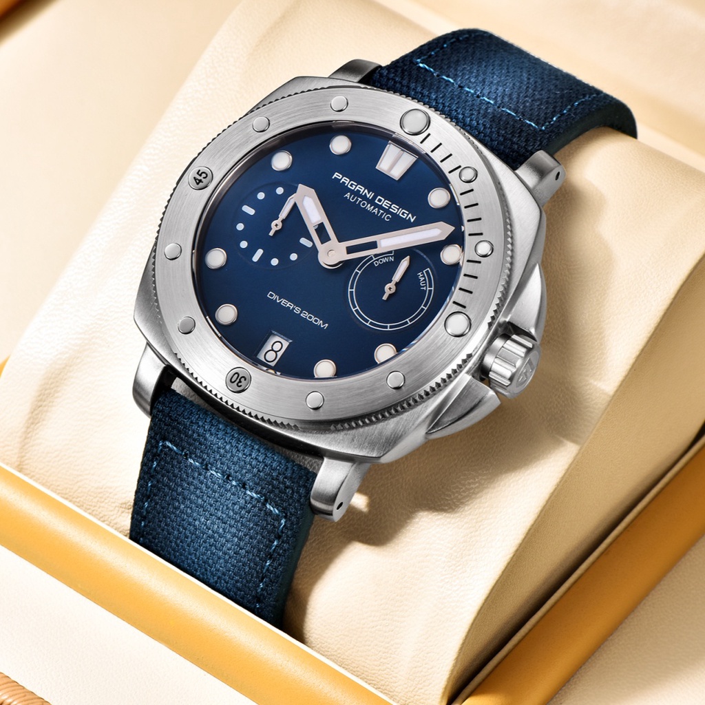 Pagani Design 2024 New 1767 MenS Sports Automatic Mechanical Watches Sapphire Stainless Steel 20Bar