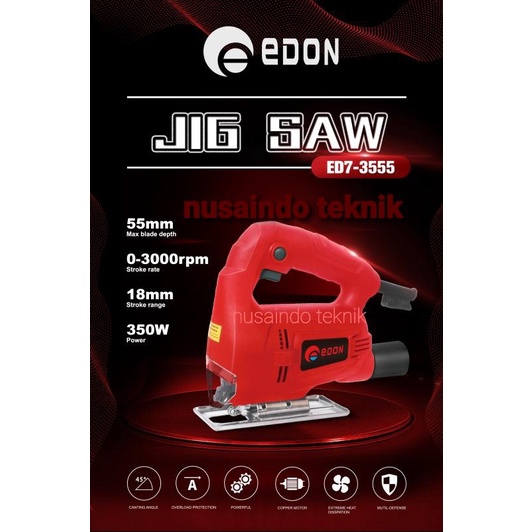 Mailtank Power - Mesin Jigsaw Gergaji Triplek Edon Ed7 3555 Mesin Potong Kayu Edon