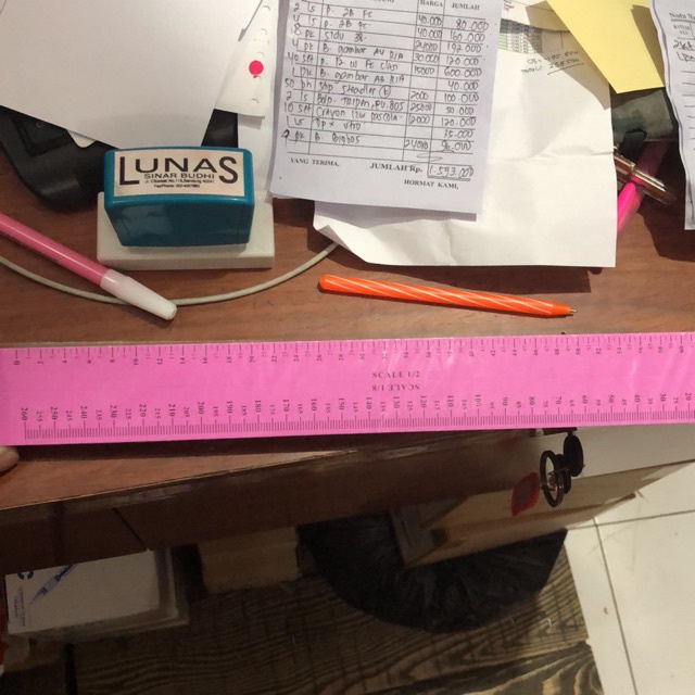 

Penggaris skala jahit isi 100 bh