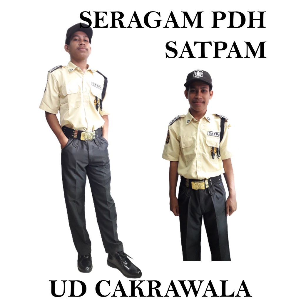 Premium Seragam Pdh Satpam Terbaru/ Pdh Satpam Cream 2023 / Uniform Security
