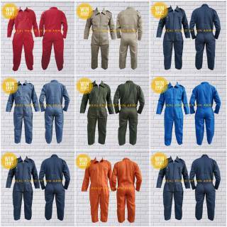 Sale Wearpack / Katelpak Biasa / Katelpak Polos / Coverall Seragam Bengkel / Mekanik / Baju Kerja /