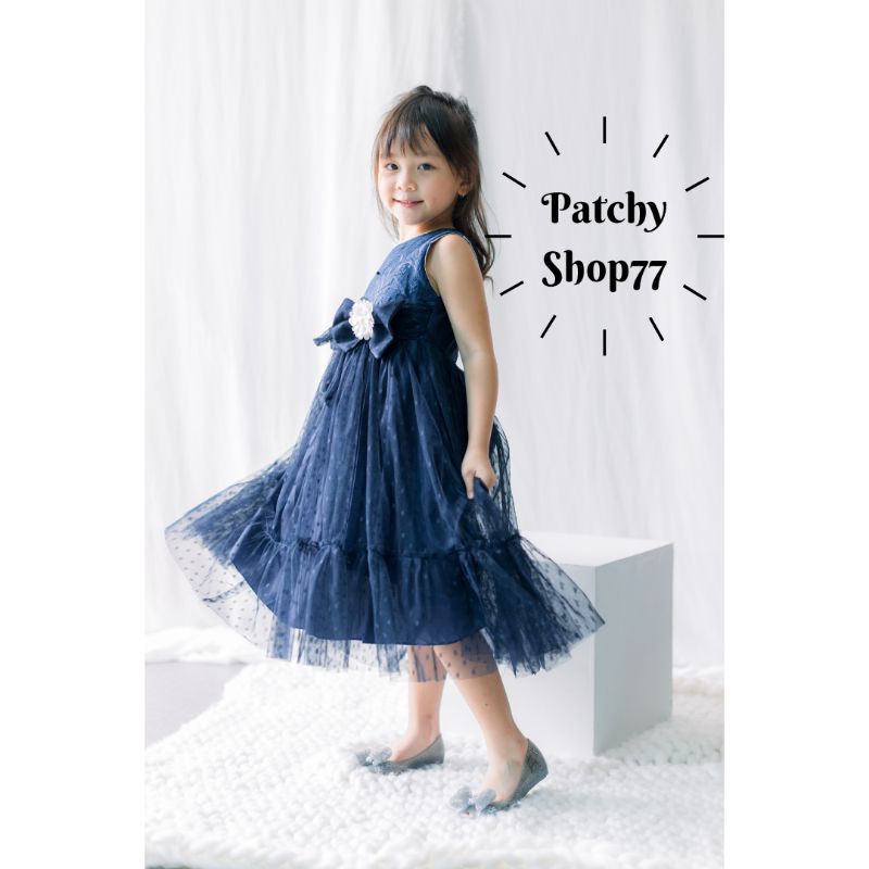 Disc Gaun Pesta Anak / Dress Anak Bunga Lily / Baju Pesta Anak Perempuan Usia 3-8 Tahun