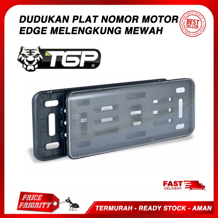 

EKSLUSIF Dudukan / Cover Plat Nomor Motor TGP EDGE COVER New Model Akrilik