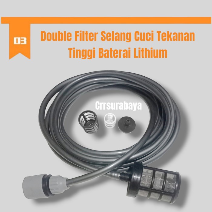 5Meter Original Hose Selang Pressure Washer Baterai Lithium Cuci Mobi