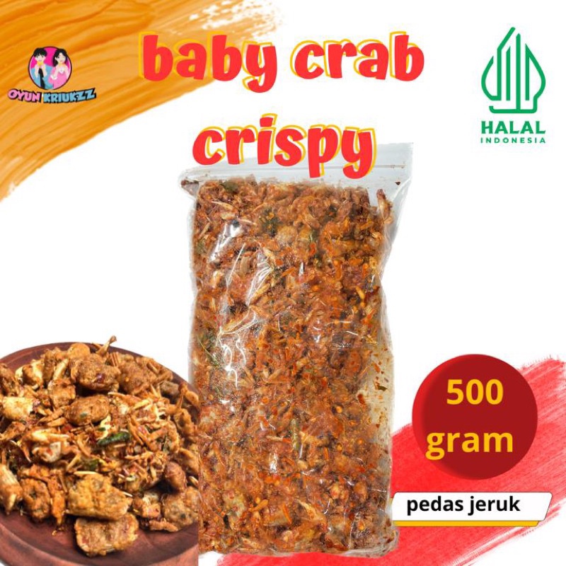 

BABY CARB CRISPY 500 GRAM BABY CRAB PEDAS DAUN JERUK BABY CRAB RAJUNGAN WE!