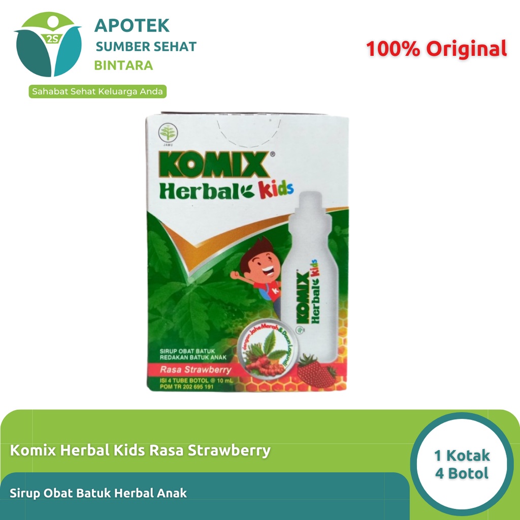 Komix Herbal Kids Obat Batuk Anak 4 botol