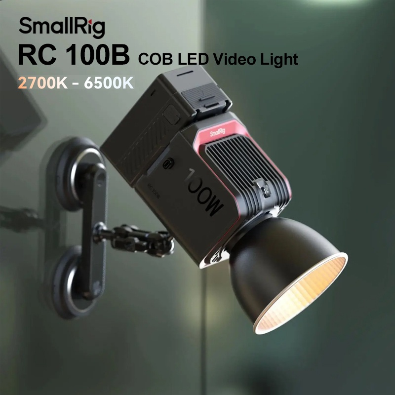 SmallRig 100W RC100B LED Video Light Handheld Film and Television Light Compatible with NP-F970 / V-