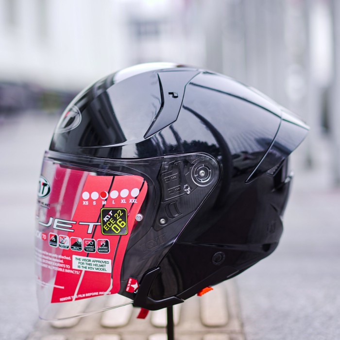 Kyt Ttr Jet Solid Black Gloss